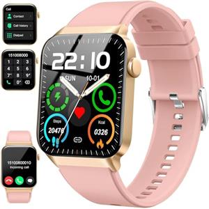 Matast Smartwatch Uomo Donna, 110+ Sportive, 24/7 Fitness Tracker con Cardiofrequenzimetro Contapassi Sonno, 1.96"HD Smartwatch con Effettua/Risposta Chiamate, Smart Watch per Android iOS, Impermeabile IP68