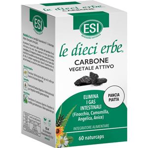 Esi le dieci erbe carbone vegetale attivo 60 naturcaps