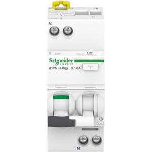 Schneider Electric Interruttore di protezione FI/cavo Acti9 iSPN H Vigi, 1 polo+N, 16A, 30mA, B-Charitsik, tipo A, 10kA, codice articolo A9D07616