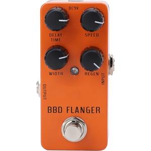 Yctze Pedale Flanger Analogico Portatile con True Bypass per Basso Elettrico, Pedale Effetti per Chitarra Basso Elettrico, Alimentatore DC9V Incluso