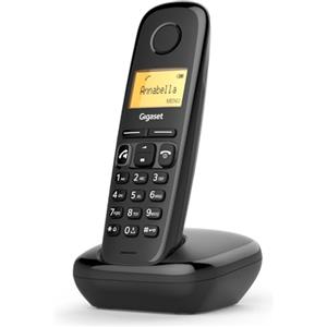 Gigaset A270 Telefono Cordless con Vivavoce, Display Grafico, Nero