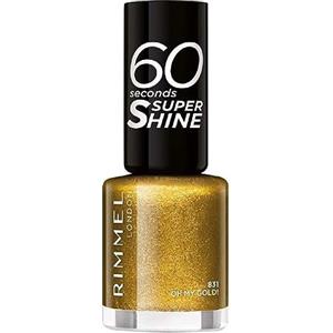 Rimmel London Rimmel Smalto glitterato 60 secondi, 831 Oh My Gold, 8 ml