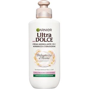 Garnier Crema Modellante 2 in 1, Morbidezza e Idratazione, Per Capelli Delicati e Cute Sensibile, Termoprotettore Fino a 230°, Con Latte d'Avena e Glicerina, Ultra Dolce Delicatezza d'Avena, 200 ml