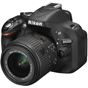 Nikon D5200 Nikkor 18/55 VR II Fotocamera Reflex Digitale, 24.1 Megapixel, LCD HD 3 Regolabile, Nero [Versione EU]