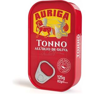 Auriga Selezione San Cusumano Tonno all'olio di oliva 125gr. Fonte di proteine. Senza conservanti.