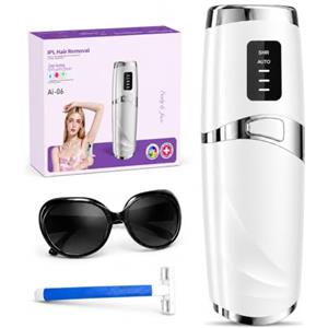 JAPORIA Epilatore Luce Pulsata con Funzione di Raffreddamento, Depilatore IPL indolore, Epilazione Laser Peli Donna, 3 Livelli di Energia, 999,900 Flashes Luce Pulsata IPL per, Corpo, Ascelle, Bikini