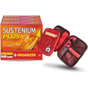Sustenium Plus, lntegratore Multivitaminico con Creatina, 66 Buste + Gadget