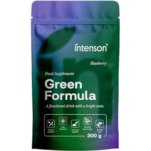 Intenson Green Formula, Mirtillo, Super Greens in Polvere, 300 g