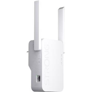 STRONG Ripetitore WiFi 7 BE3600 da presa muro - Amplificatore WiFi potente Dual Band con antenne esterne e tecnologia MLO, WiFi extender ideale streaming, gaming e smart home