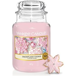 Yankee Candle Candela profumata in giara grande | Biscotto del fiocco di neve | Durata Fino a 150 Ore | Regali perfetti per le donne