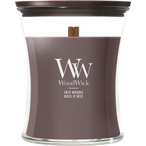 WoodWick Candela profumata | Candela a clessidra media | Iris Woods | Regali perfetti per donne