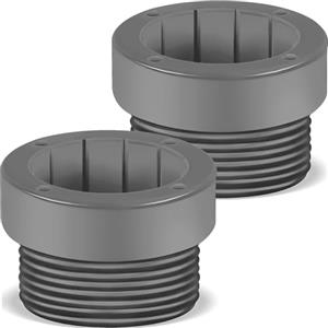 SSIMIDAPT 2 Pezzi Adattatore Stabilizzatore per Ombrellone da Piscina Accessori per Basi di Ombrelloni da Piscinas Sombrilla da 1 3/4 Adattatori per Supporto ombrellone da Giardino Terrazza Esterno (Grigio)