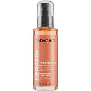 Vitalcare | Keratin - Trattamento Rinforzante per Capelli Fragili e Aiuta a Ricostruire la Fibra Capillare, 100 ml