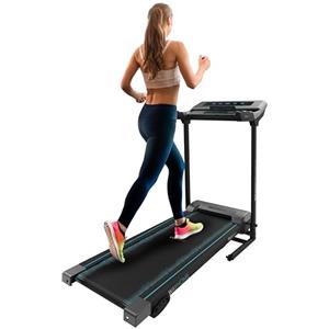 Cecotec Tapis Roulant Pieghevole DrumFit WayHome 1200 Runner Sprint. 1100 W, Da 1 a 12 Km/h, 12 Programmi, Pannello LED, Superficie di Corsa 110x40cm, Inclinazione Manuale, Ruote