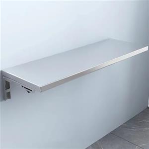 Generic XJBTBA Tavolo Pieghevole in Acciaio Inossidabile, Tavolo da Pranzo sospeso a Parete, tavoli Pieghevoli, scrivania Galleggiante per Sala da Pranzo Cucina Ga Home Office (90x40 cm/35,4x15,7 Pollici)