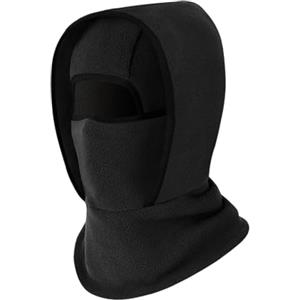 Generic Berretto da sci invernale con fodera in pile per sport all'aria aperta come ciclismo, escursionismo, motociclismo, sci, snowboard, campeggio (nero, A)