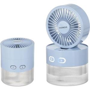 KASANOVA Mini ventilatore con nebulizzatore blu