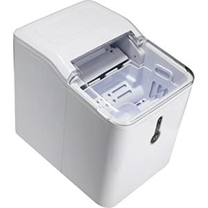 Melchioni Family | Macchina Ghiaccio CUBIK, Capacità di Produzione 12kg in 24h, Cubetti a Forma di Proiettile, Serbatoio dell'Acqua 1.6 L, Serbatoio per il Ghiaccio 1,6 L, Pannello di Controllo Touch