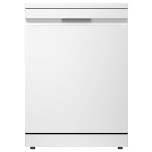 LG DF375HWS Lavastoviglie Libera Installazione Classe A, 14 Coperti, Lavaggio a Vapore TrueSteam, LED Esterno, Sistema QuadWash con 4 Bracci Irroratori, Serie 5, Auto-Apertura, 43dB, Wi-Fi, Bianco