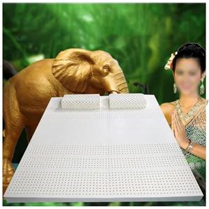 Generic Materasso in Lattice Naturale al 100% Topper per Materasso in Lattice Naturale Alta qualità per Casa Singolo Matrimoniale Matrimoniale con Rivestimento Interno,2.5cm,120x200cm(47x79in)