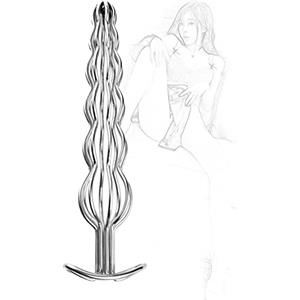 DstoLusre BDSM Plug anale cavo in acciaio inossidabile Butt Plug Tunnel anale in metallo Ano espansore Dilatatore Butt plug anale Giocattoli del sesso for donne Uomini Coppie