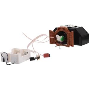 CALLARON Meccanismo Orologio da Parete a cucù Vintage Movimento Silenzioso di Sostituzione Senza Gancio Kit Riparazione Orologio da Parete per Decorazione Casa E Ufficio Nero