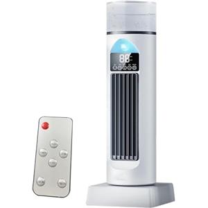 Generic Condizionatore d'aria personale - ventilatore ad aria fredda, umidificatore evaporativo AC, radiatore di velocità regolabile, gadget senza pale con telecomando timer | Casa ufficio camera da