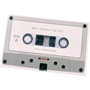 TERNCOEW Registratore di messaggi vocali sentimentale elegante messaggio cassette nastro personalizzabile suono biglietto di auguri per coppia