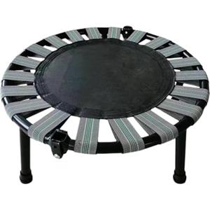 Generic Trampolino pieghevole - Capacità di peso di 150 kg (1 pezzo) Mini rotondo | Letto gonfiabile per allenamento interno casa, giocattolo portatile da cortile per bambini e adulti Allenamento cardio e
