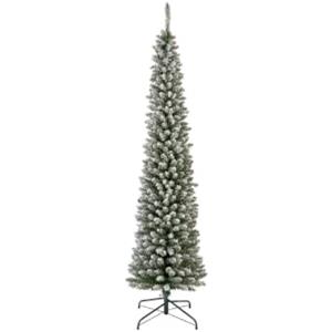 Gloupie Albero di Natale Innevato Cervinia 210 Cm, Diametro 60 cm, Apertura a Ombrello, Ignifugo, 12 Anni Di Garanzia