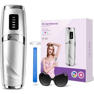 Mulbijeo Epilatore Luce Pulsata, Controllo Intelligente Della Temperatura, Epilatore Elettrico Donna, Design Ergonomico, Depilatore Corpo Donna, Doppie Modalità Regolabili, Depilatore Laser