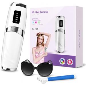 Mulbijeo Epilatore Luce Pulsata, Controllo Intelligente Della Temperatura, Epilatore Elettrico Donna, Design Ergonomico, Depilatore Corpo Donna, Disponibile per Tutto Il Corpo, Depilatore Laser