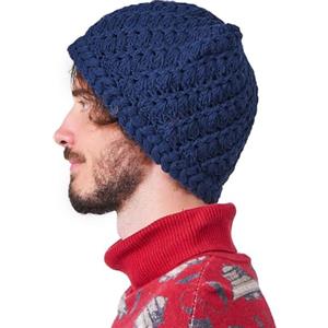 CHARM Zuccotto Uomo in Maglia 100% Cotone Unisex per Tutte Le Stagioni, Berretto Invernale Uomo E Cappellino Cotone Donna, Cappello Kufi per Tutti Blu Navy
