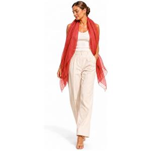 Van Der Rich ® - Foulard Misto Seta 150x90 cm Sciarpa Leggera e Fluida Stola Elegante - Donna (15-Ruggine)