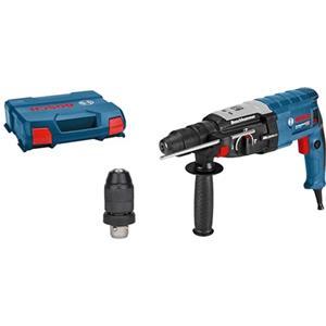 Bosch Professional 0611267600 Martello Perforatore con Attacco SDS-Plus GBH 2-28 F, Mandrino Autoserrante 13 mm, in Valigetta, W, 230 V, Nero, 880 Watt, 0 - 900 giri/min