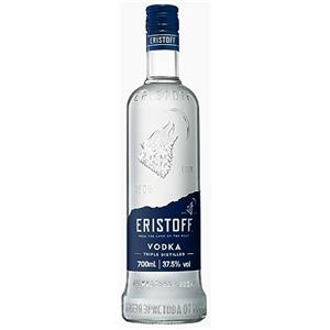 Wine And More ERISTOFF Vodka Premium, 37,5% Vol, 70cL / 700mL, Filtrata a Carbone, a Tripla Distillazione