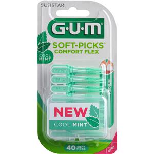 SUNSTAR ITALIANA Srl GUM Soft-Picks Comfort Flex Regular | Scovolini Interdentali in Gomma | 40 Pezzi