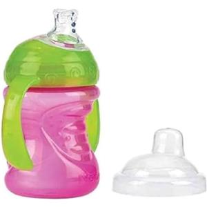 Nuby Tazza Swirl antigoccia, a partire da 6 mesi, colore inviato a caso, 240 ml