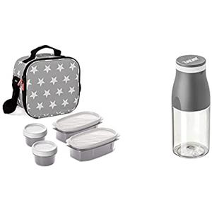 TATAY Urban Food Casual, Borsa Termica Porta Pranzo, 3L Capacità + Urban Drink Borraccia da 400 ml