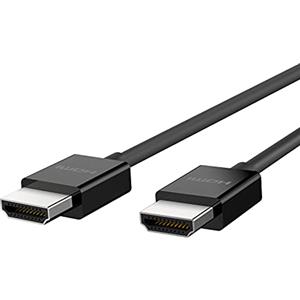Belkin Cavo HDMI 2.1 Premium ad Alta Velocità Ultra, 4K/Dolby Vision HDR, Visione Ottimale per Apple TV, 2 m, Nero