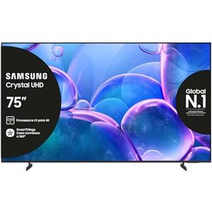 Samsung Crystal UHD 4K Smart TV 75'' UE75U7000FUXZT, Crystal 4K Processor, HDR, Smart Experience, OTS Lite & Adaptive Sound, Metal Stream Design, 2025