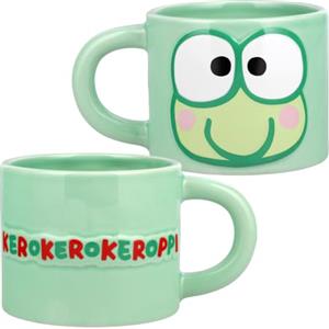 Paladone Keroppi - Tazza verde con licenza ufficiale Sanrio Hello Kitty & Friends, 400 ml, grande tazza da caffè in ceramica per tè e cioccolata calda, regalo Kawaii per ragazze, donne, adolescenti Paladone