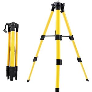 Uadme Treppiede per Livella Laser, Treppiedi Telescopico, 1m Supporto Regolabile per Livella Laser Autolivellante, Attacco Filettato da 5/8 per Vari Strumenti