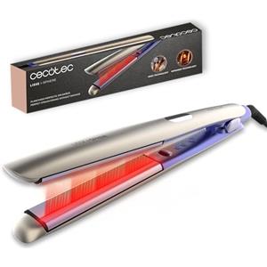 Cecotec Piastra per Capelli Infrarossi Lisse i-Sphere. Ceramica, Tecnologia Ionica, Design Arrotondato con Display, 100-230°C, Auto Spegnimento, Cavo Girevole, Onde Facili