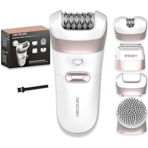 Cecotec Epilatore Elettrico Senza Fili SkinCare Depil-Action 6000. 60 Pinzette, 4 Accessori, Luce LED, Testina Zone Sensibili, Autonomia 60 Minuti, Design Ergonomico per Pelle Liscia Duratura
