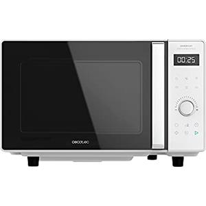 Cecotec Dishless Microonde Digital GrandHeat 2500 Flatbed Touch White. 800 W, capacità 25 L, pannello di controllo touch, 8 funzioni preimpostate, timer, blocco di sicurezza