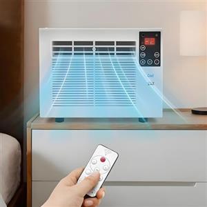 EpyGnom Mini Condizionatore d'Aria Portatile a Inverter 280 W Risparmio Energetico Telecomando Touch/Remoto Raffreddatore d'Aria Mobile Silenzioso con Timer 1 a 12 Oare Raffredda Fino 5-8㎡