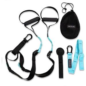 Cecotec Bande Elastiche Fitness, Elastici Palestra Drumfit TST Total Suspension Trainer. Cinghia di Sospensione Fullbody, Corda 1m, Diametro 3,5 cm, Peso Max 200Kg, Impugnature Ergonomiche