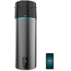 Cecotec Scaldabagno Elettrico 120L Verticale con Display Touch AeroThermal 120L. Energia Sostenibile, Basso Consumo, Touch Screen, Controllo APP, R290, Temp. Fino a 75ºC