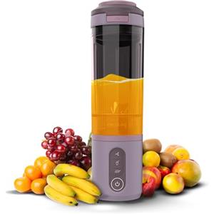 Cecotec Frullatore Portatile Power Titanium Shake2Go Candy. 180W, Bicchiere Tritan 600ml Senza BPA, 3 Programmi Automatici, Design Compatto e Portatile, Smoothie Perfetti e Pronti da Portare Ovunque